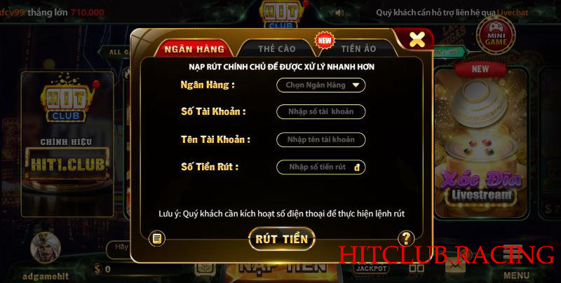 Rút tiền Hitclub